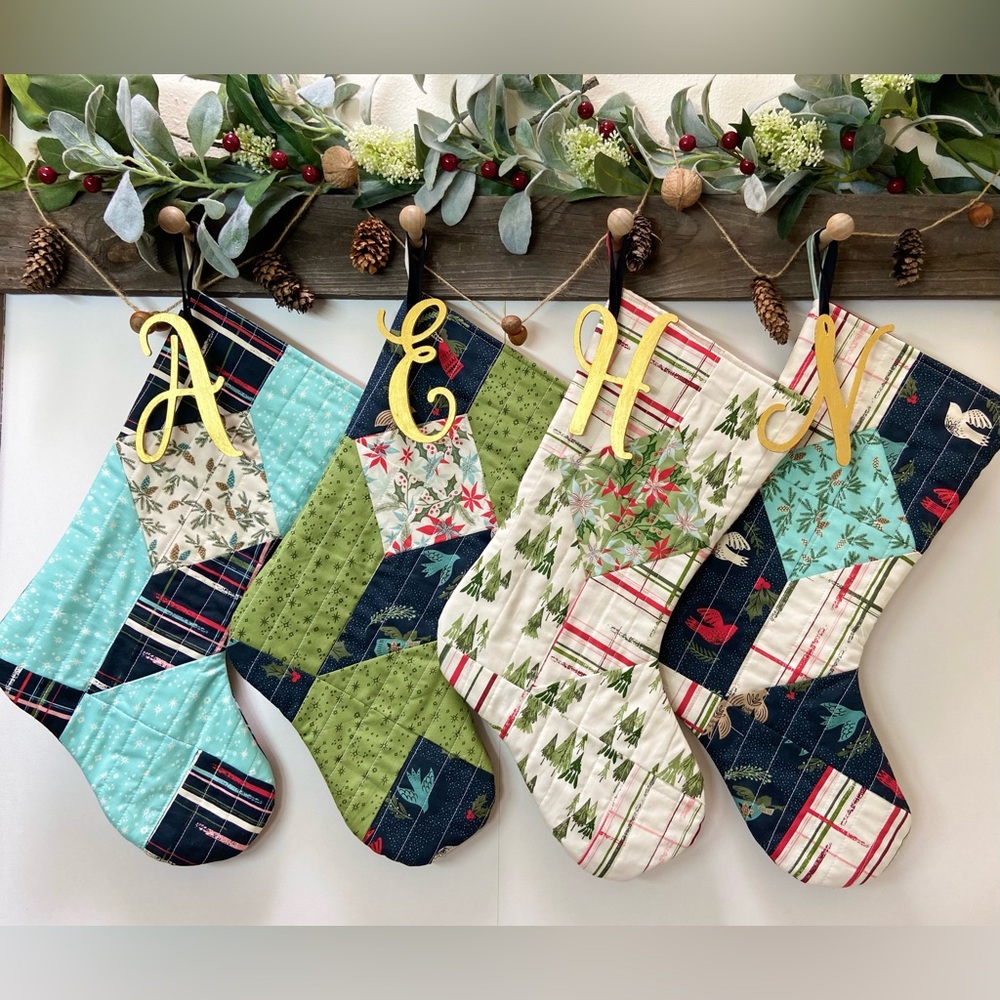 A- Handmade Quilted Stocking - Picture 2 of 5